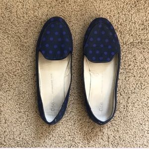 Gap Blue Polka Dot Loafer Flats (Size 8.5)